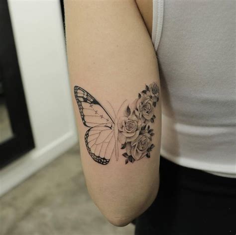 diseño mariposa tattoo|la mitad de marioza tattoo.